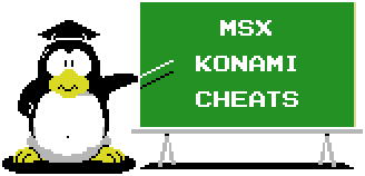 MSX  KONAMI  CHEATS
