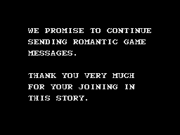 Prometemos continuar enviando juegos de mensajes romanticos...